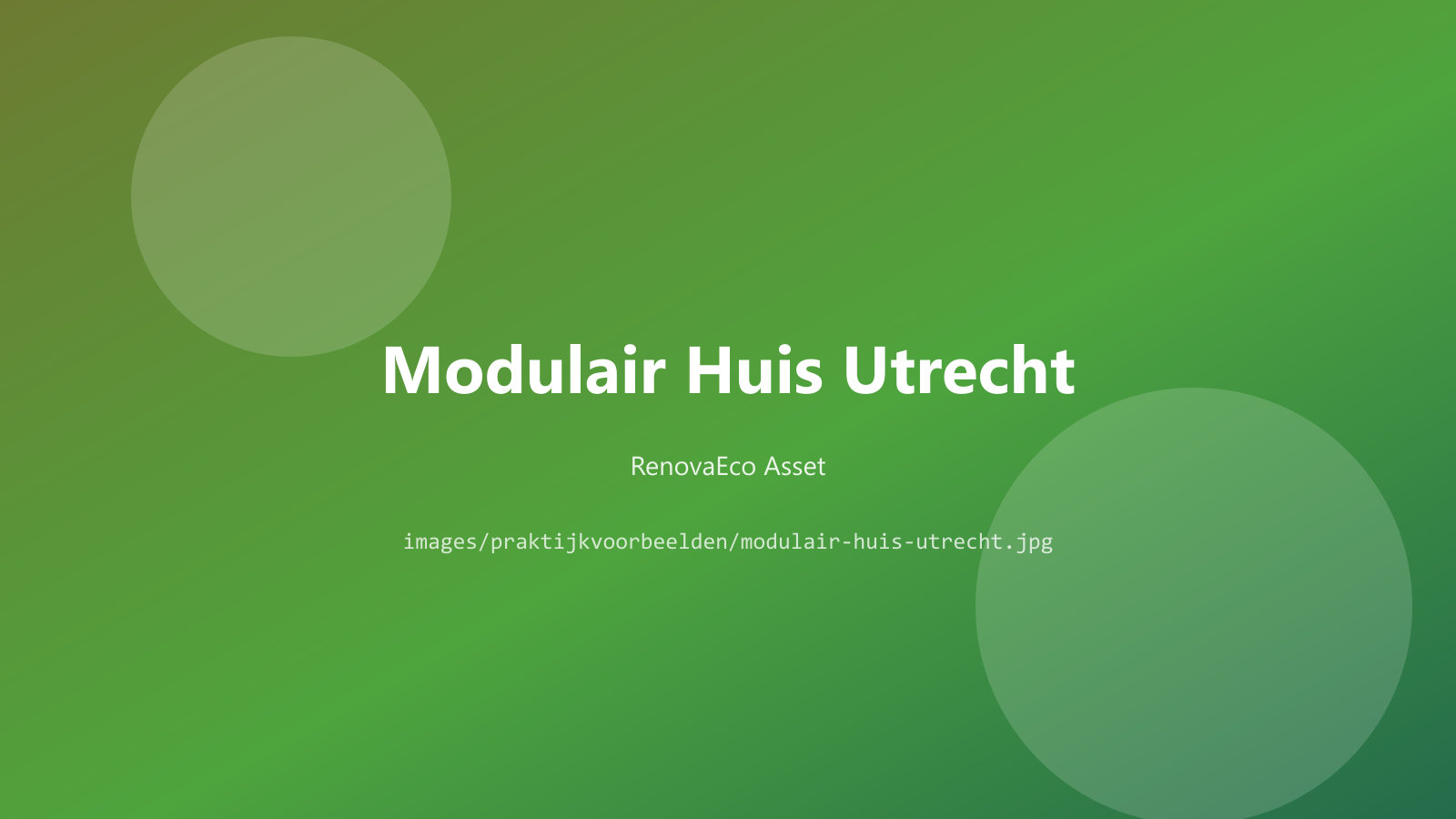Houtskeletbouw nieuwbouw Utrecht